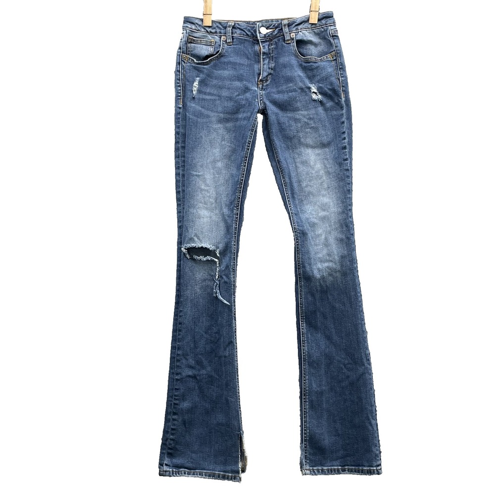 Miss Me Skinny Bootcut Jeans Women's 26 Western Rodeo Y2k 70s Cowgirl Flare Boho
